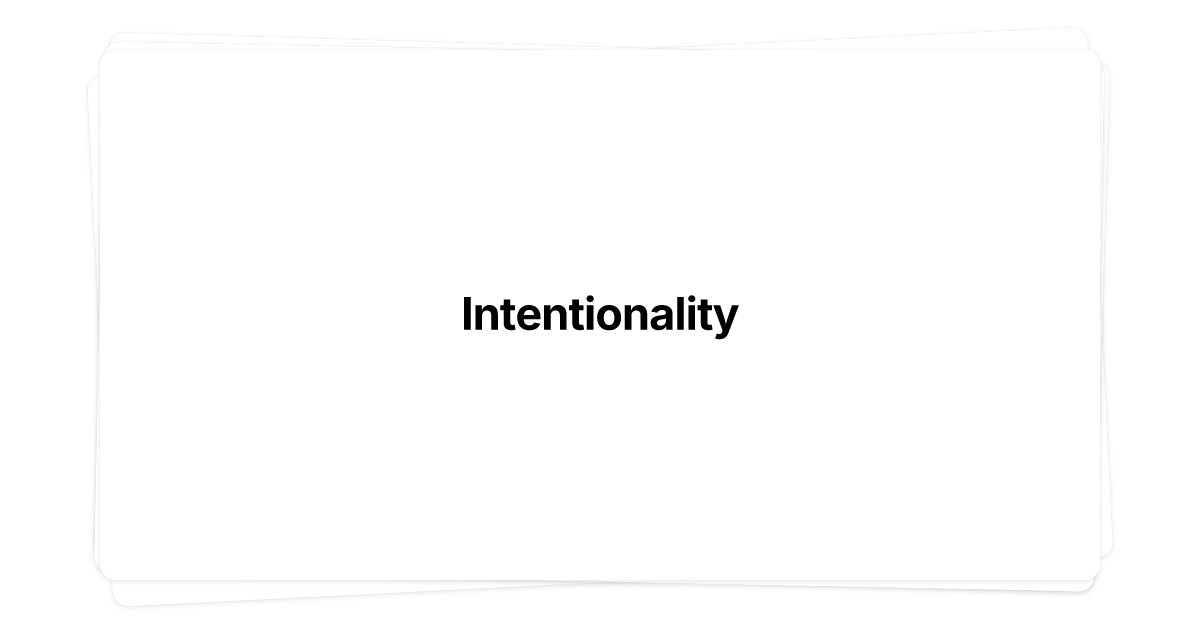 Thumbnail of Intentionality